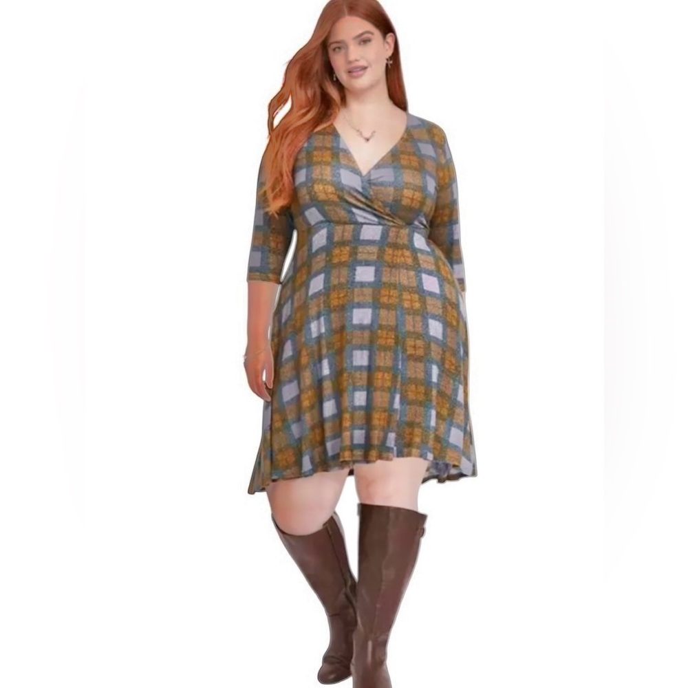 Torrid | NWOT Outlander Collection Tartan Plaid Hacci Wrap Dress